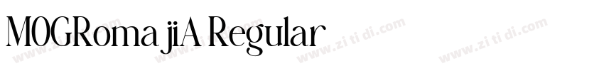 MOGRomajiA Regular字体转换